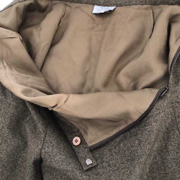 Ann Taylor Loft Tweed Wide Leg Trousers - Picture 8 of 9